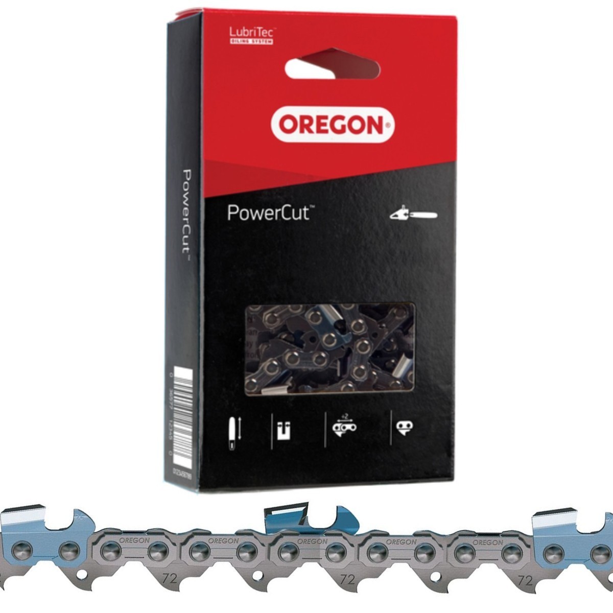 32″ Chain – Oregon PowerCut Full Skip 72CJ105G (3/8″ Pitch, .050″ Gauge, 105 DL)