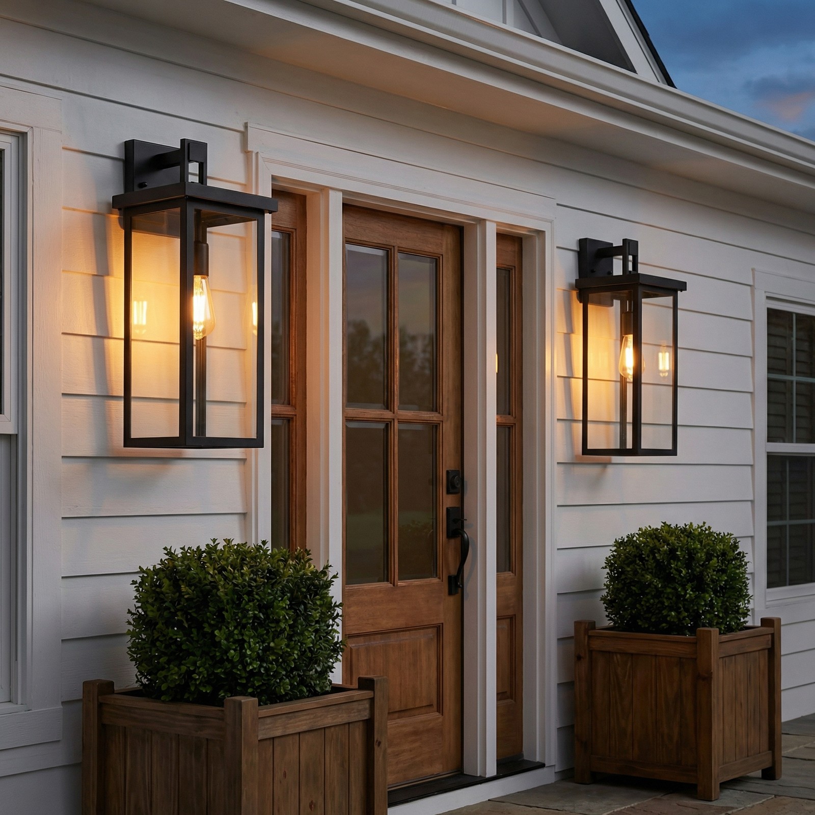 2 Pack 20” Outdoor LED Wall Light Porch Sconce Fixture for Patio Hallway Indoor
