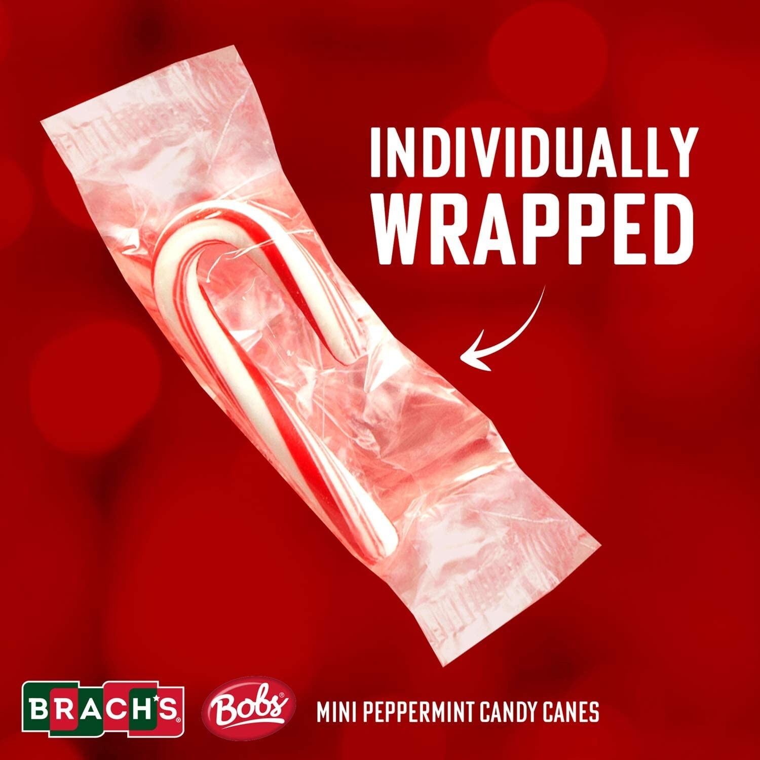 (6-Pack) Brach’s Mini PEPPERMINT Candy Canes 35-Count Individually Wrapped x9/25