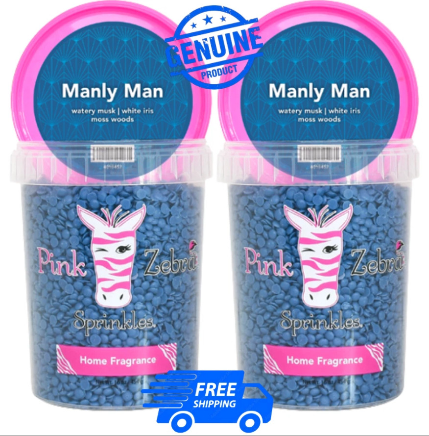 Pink Zebra Manly Man Carton Sprinkles 16oz EXP:1/2027 – 2 Pack