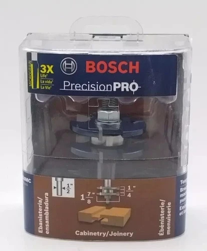 Bosch (84624MC) Precision Pro 1-7/8 In. x 1/4 Router Bit (Cabinetry/Joinery) D6