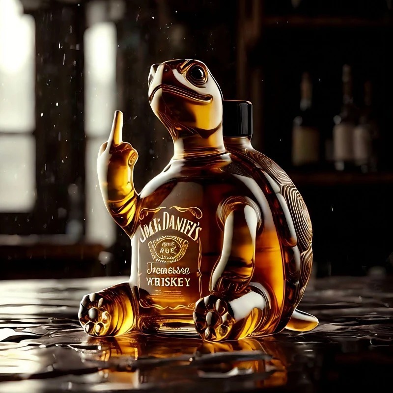 Turtle Whiskey Bottle 2026 – Unique Animal Glass Decanter Gift