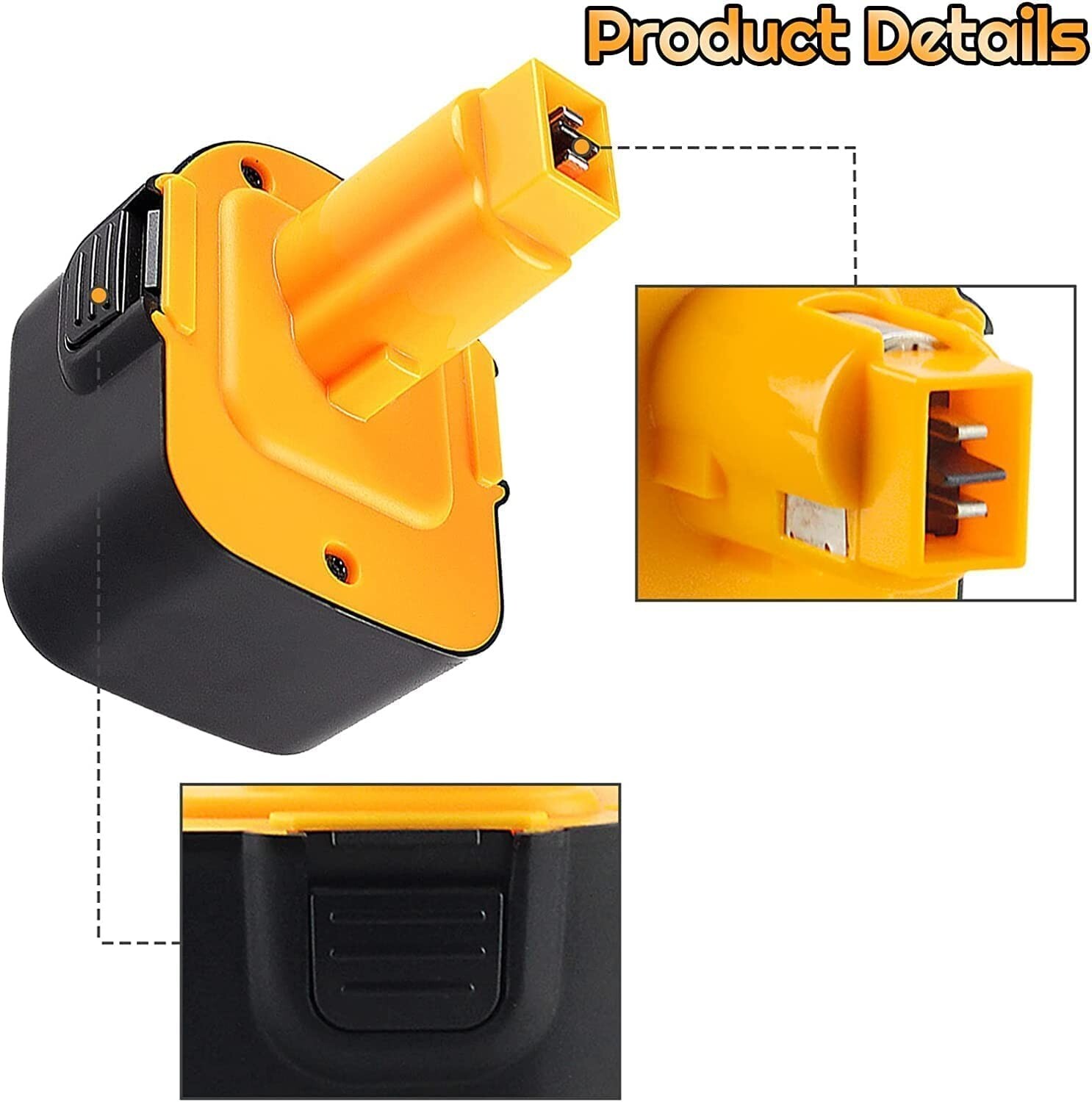 12 Volt Replacement For DEWALT DC9071 12V Battery DW9071 DW9072 DC9740 DW940