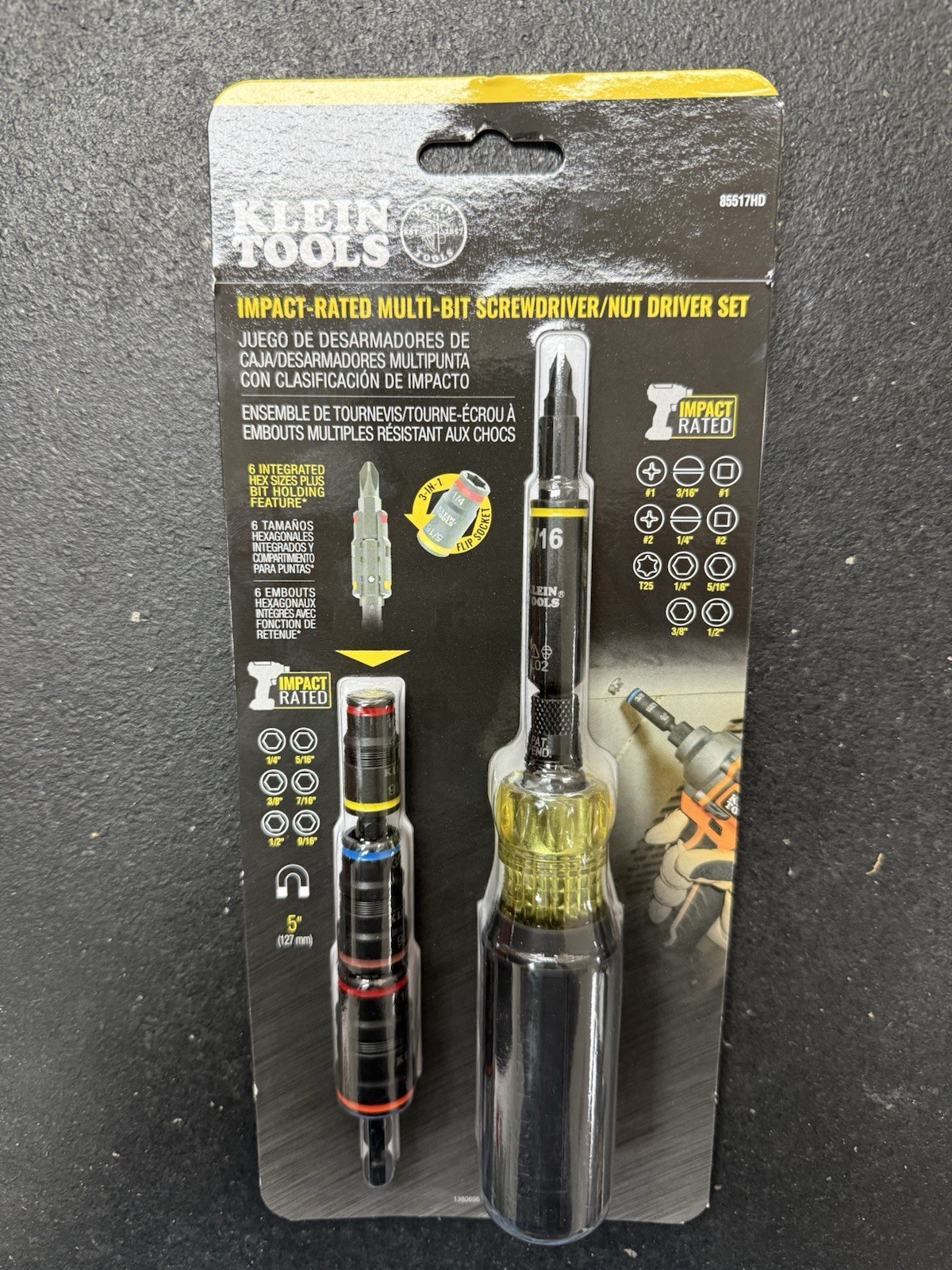 Klein Tools 11-in-1 Impact-Rated Driver and Flip Socket Set, 2-Piece, 85517HD