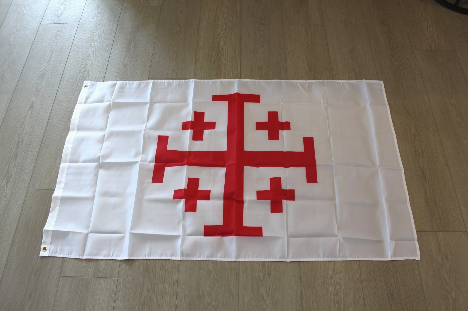 Jerusalem Cross Flag Banner Knights Templar Christian Crusader Kingdom