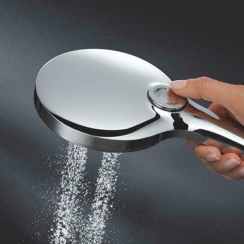 GROHE Rainshower SmartActive 130 Single 600mm Rail Shower Set with elbow