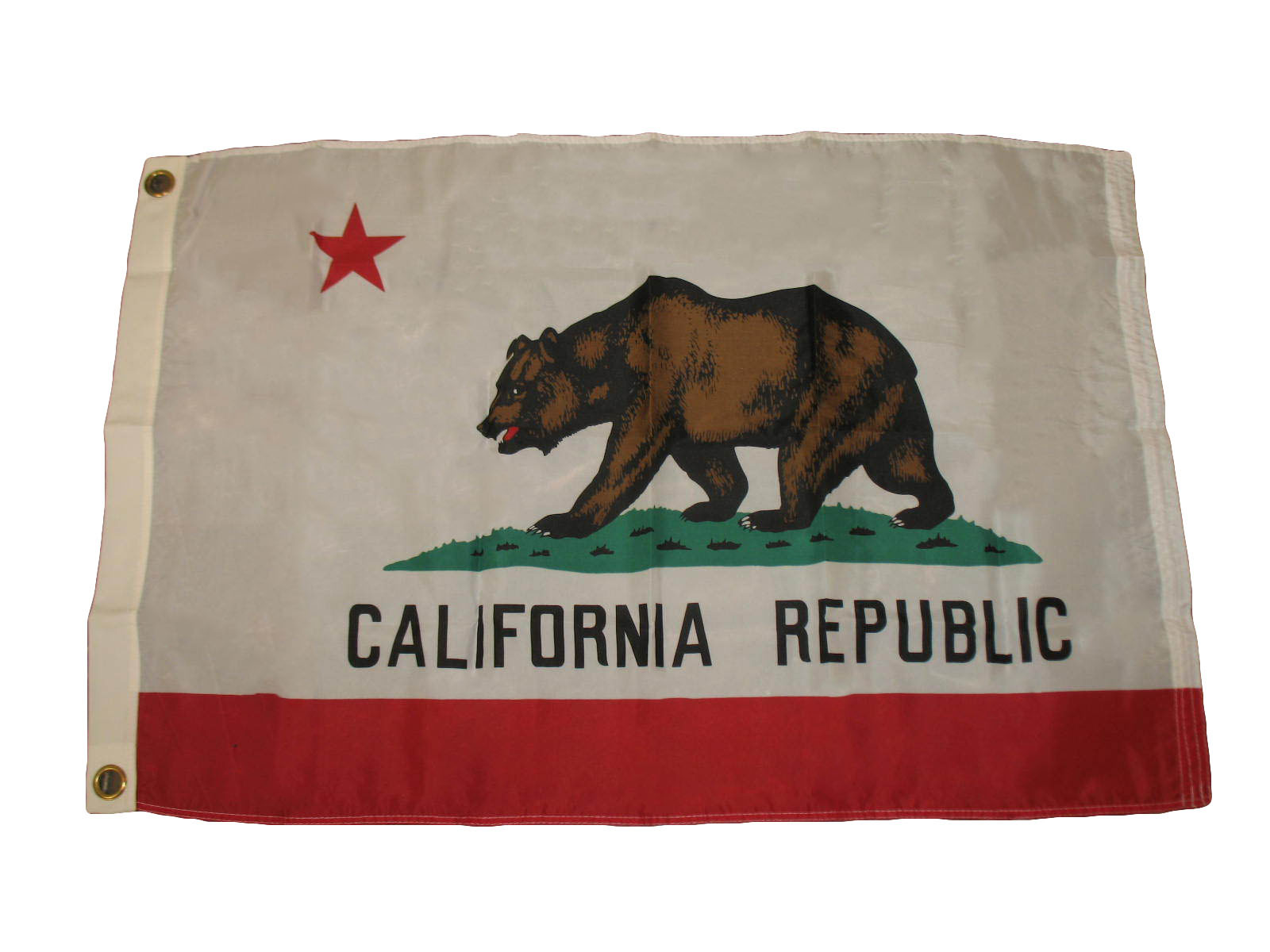 2×3 California Republic Super Poly Premium Quality Flag Banner Grommets 100D