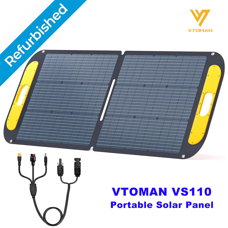 VTOMAN 110W/200W/400W Portable Solar Panel 23% Efficiency Foldable Solar Panel