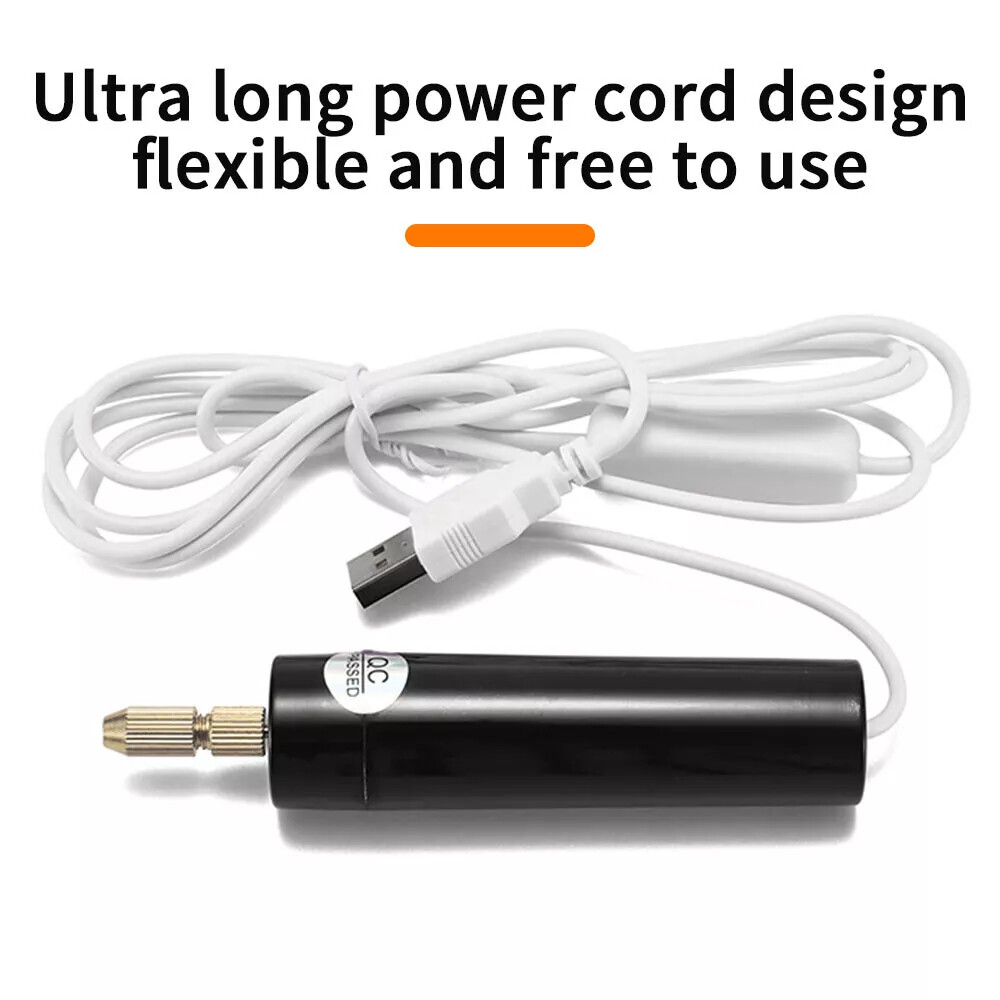 Mini Electric Hand Drill Set USB Powered for DIY Jewelry Craft Making Tool