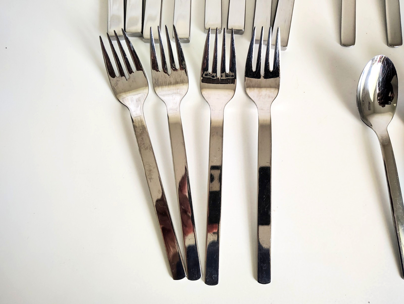 WMF Cromargan Stainless Dune Flatware Set 23 Various Pieces