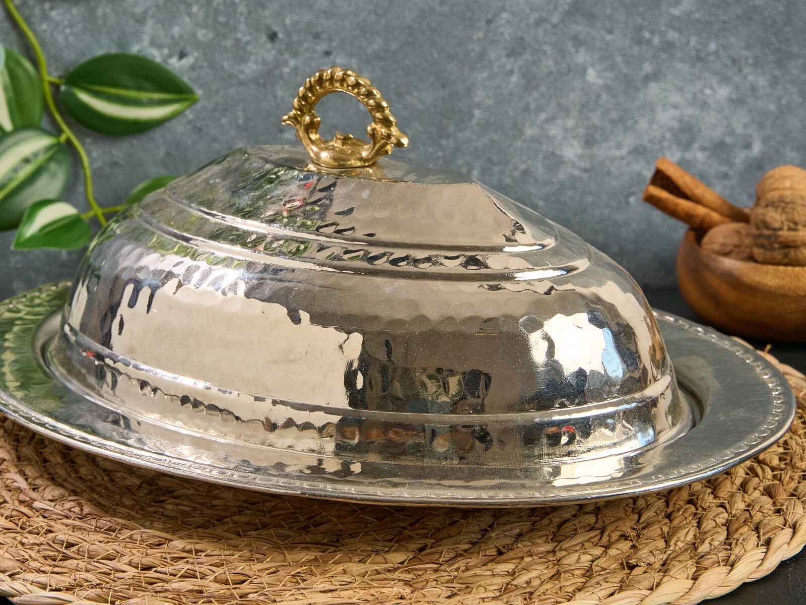 Turkish Copper Serving Plate, Serving Plater, Serving Dish, Copper Dinner Plate