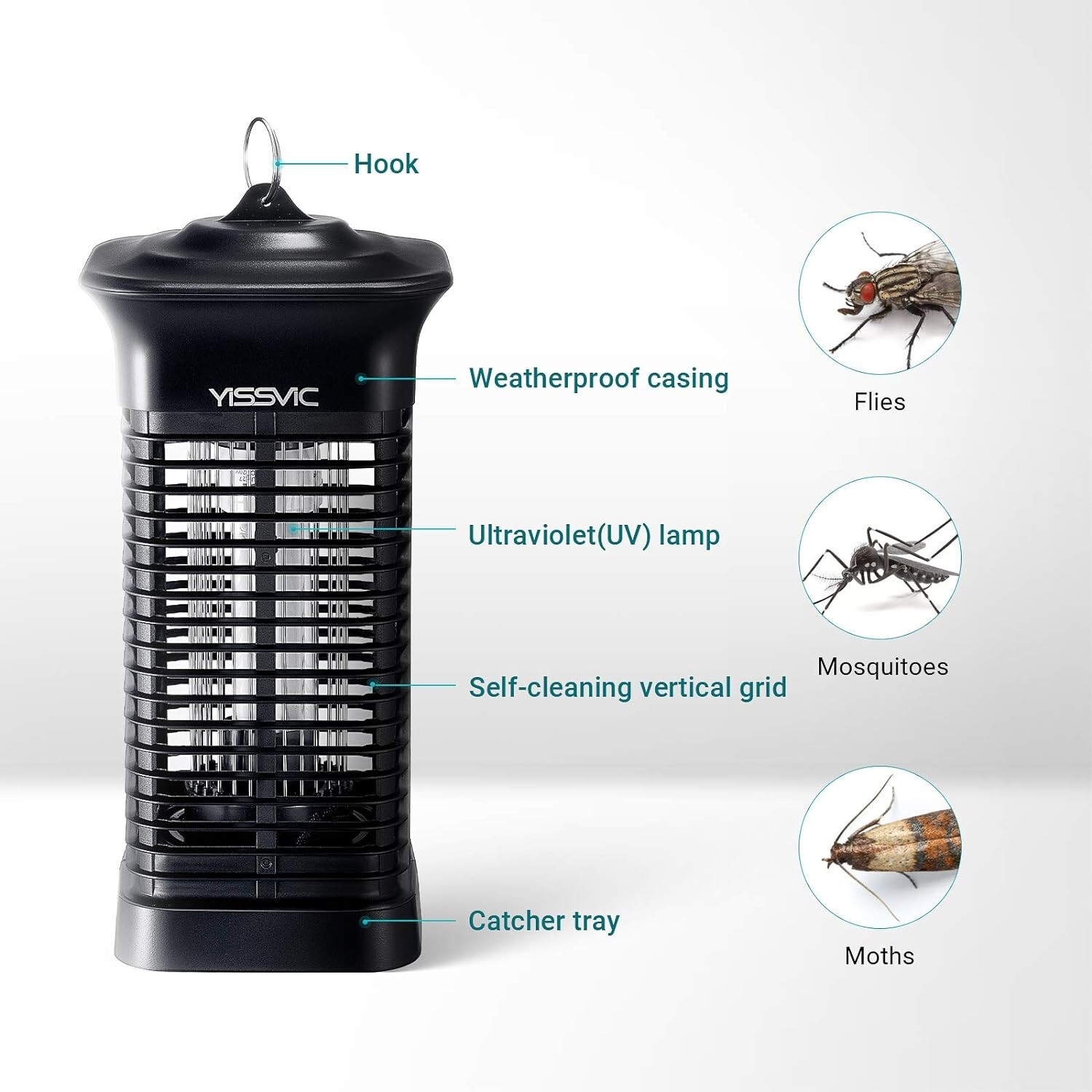 Bug Zapper U Type Light Bulb 15W Yissvic QH20-15W