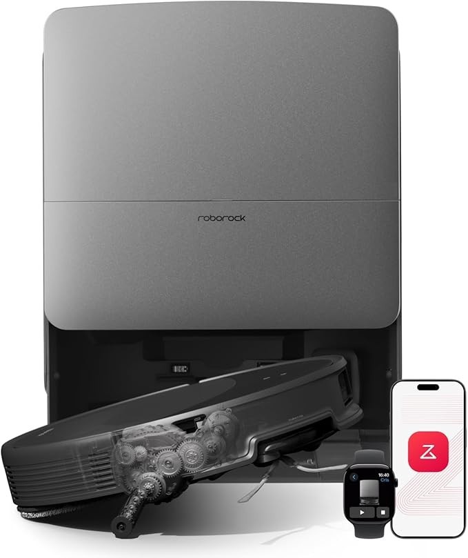 Roborock Saros 20 Robot Vacuum Mop – Auto-Empty Dock 36000Pa Suction Smart Clean