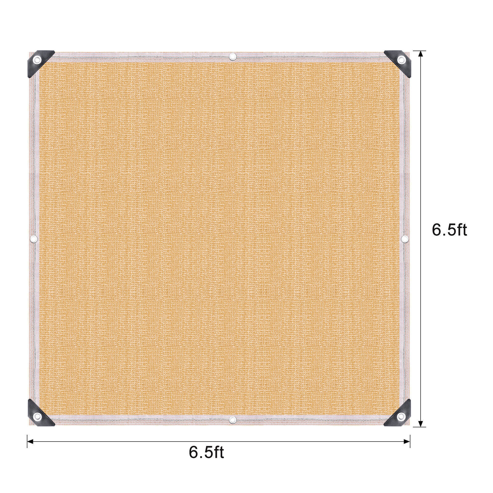 90% Sunblock Shade Cloth UV Resistant Net w/ Grommets for Garden Patio Outdoor