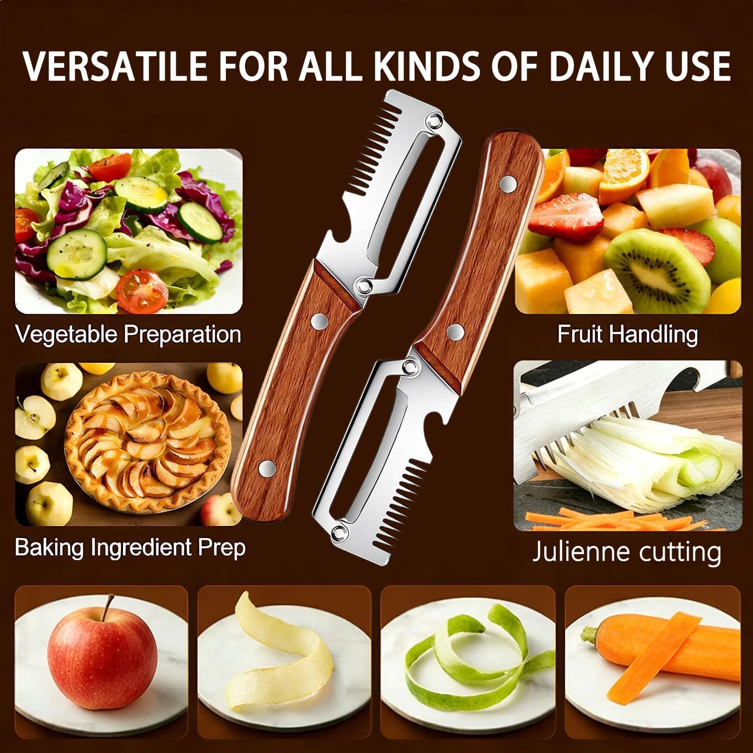 3 in 1 Multi-Functional Vegetable Peeler for Kitchen Stainless Steel Peeler