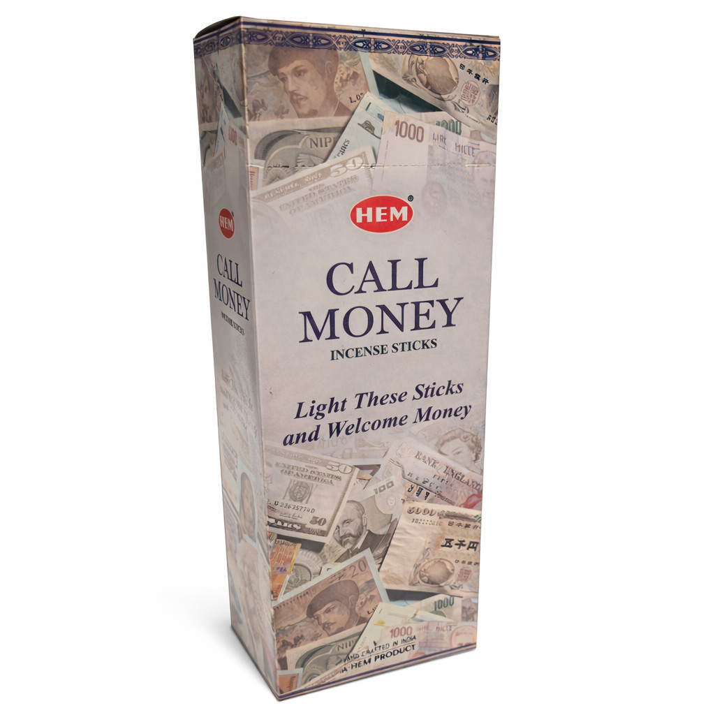Incense Sticks HEM Call Money 120ct 6 Pack Box Hand-Rolled in India