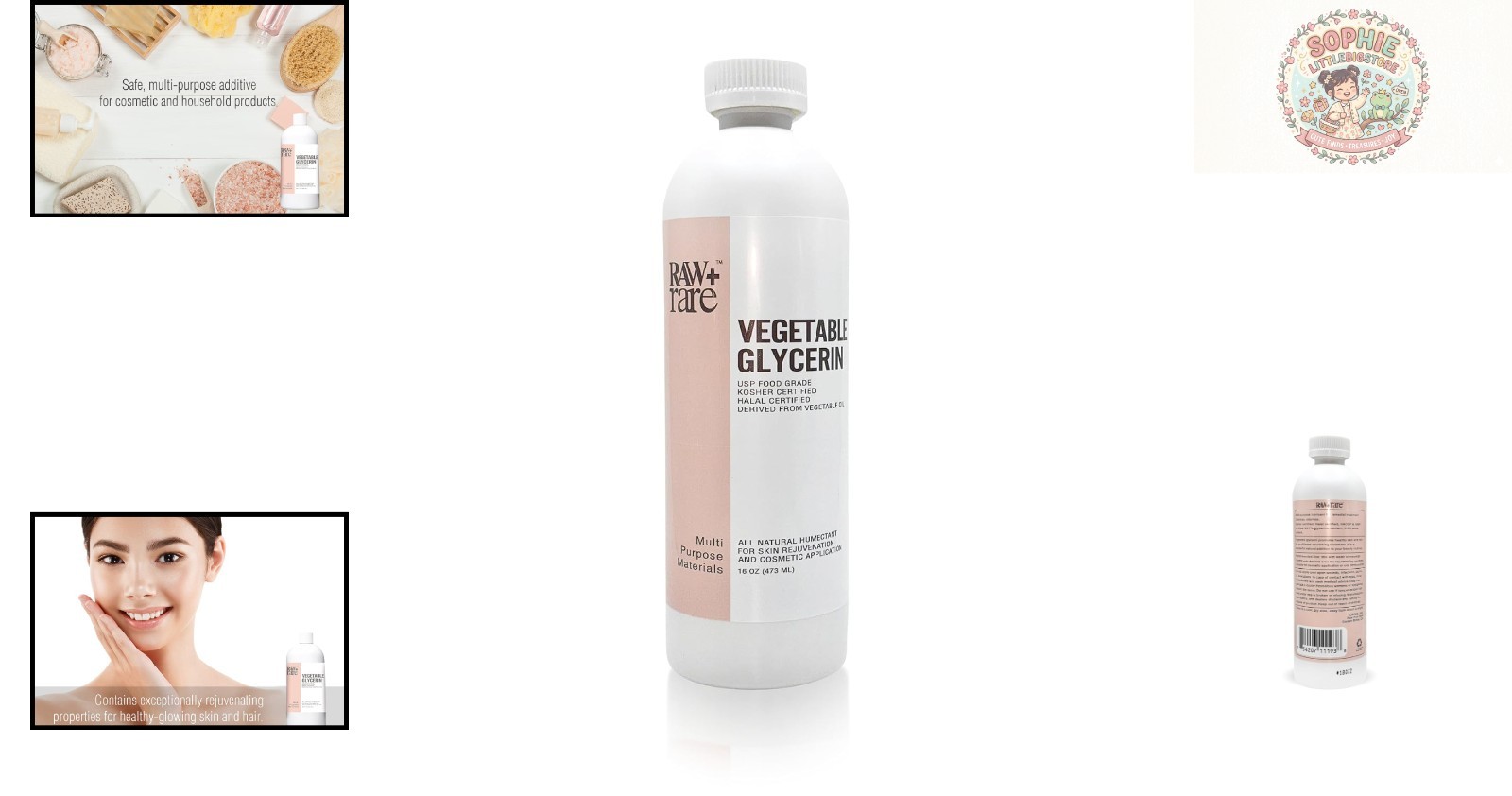 Kosher & Halal Certified Vegetable Glycerin Liquid – 16 Oz for Crafting & Care