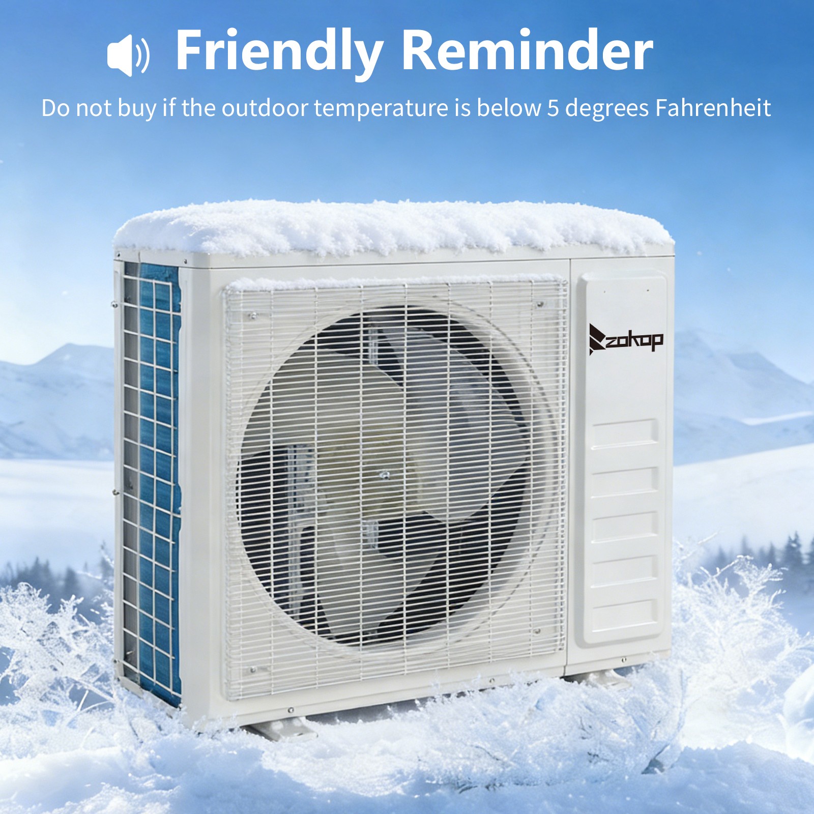 38000 BTU 4 Zone AC Ductless Mini Split Air Conditioner Heat Pump: 4 x 9000 BTU