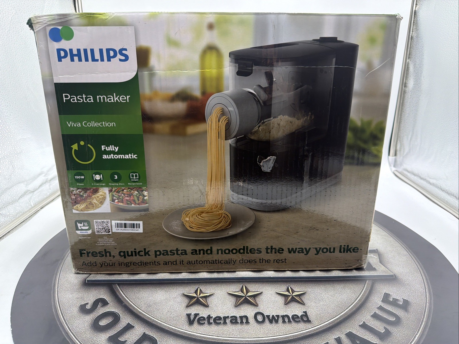 Philips Pasta and Noodle Maker, Viva Collection, Comes with 3 Default Classic