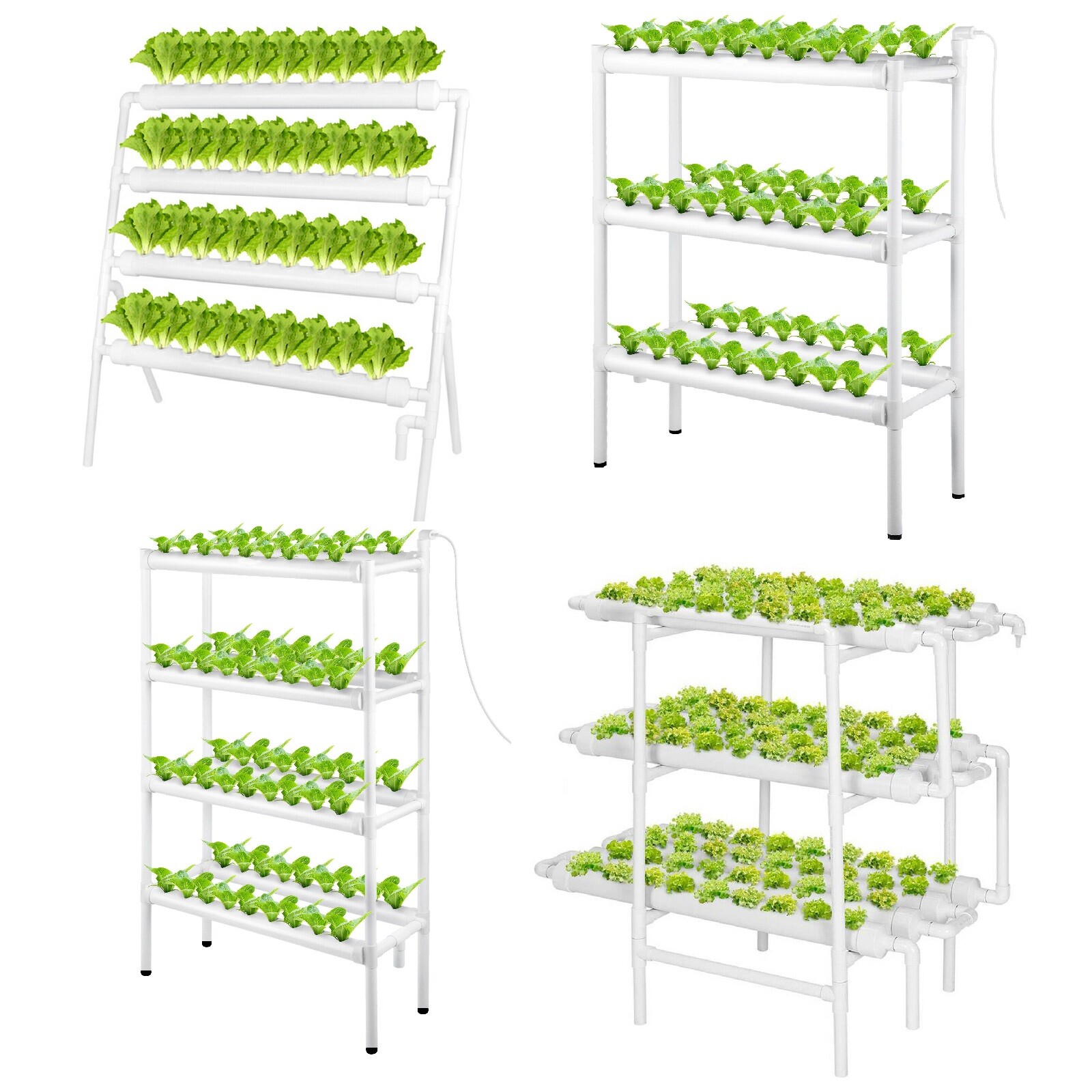 Hydroponic Site Grow Kit Hydroponics System 36 54 72 90 Plant Sites 3/4 Layers
