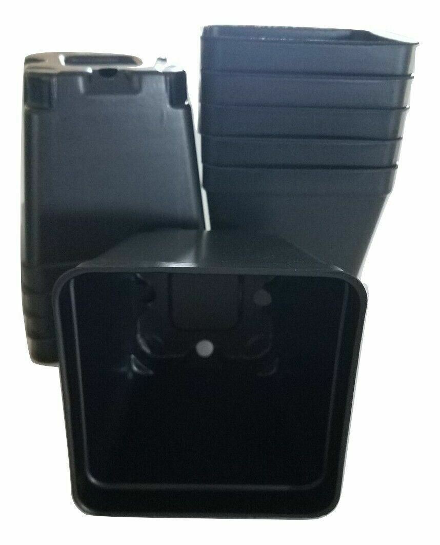 3.5 inch SQUARE BLACK NURSERY POTS – SET OF 100 – {3.5″ x 3.5″} plastic flower