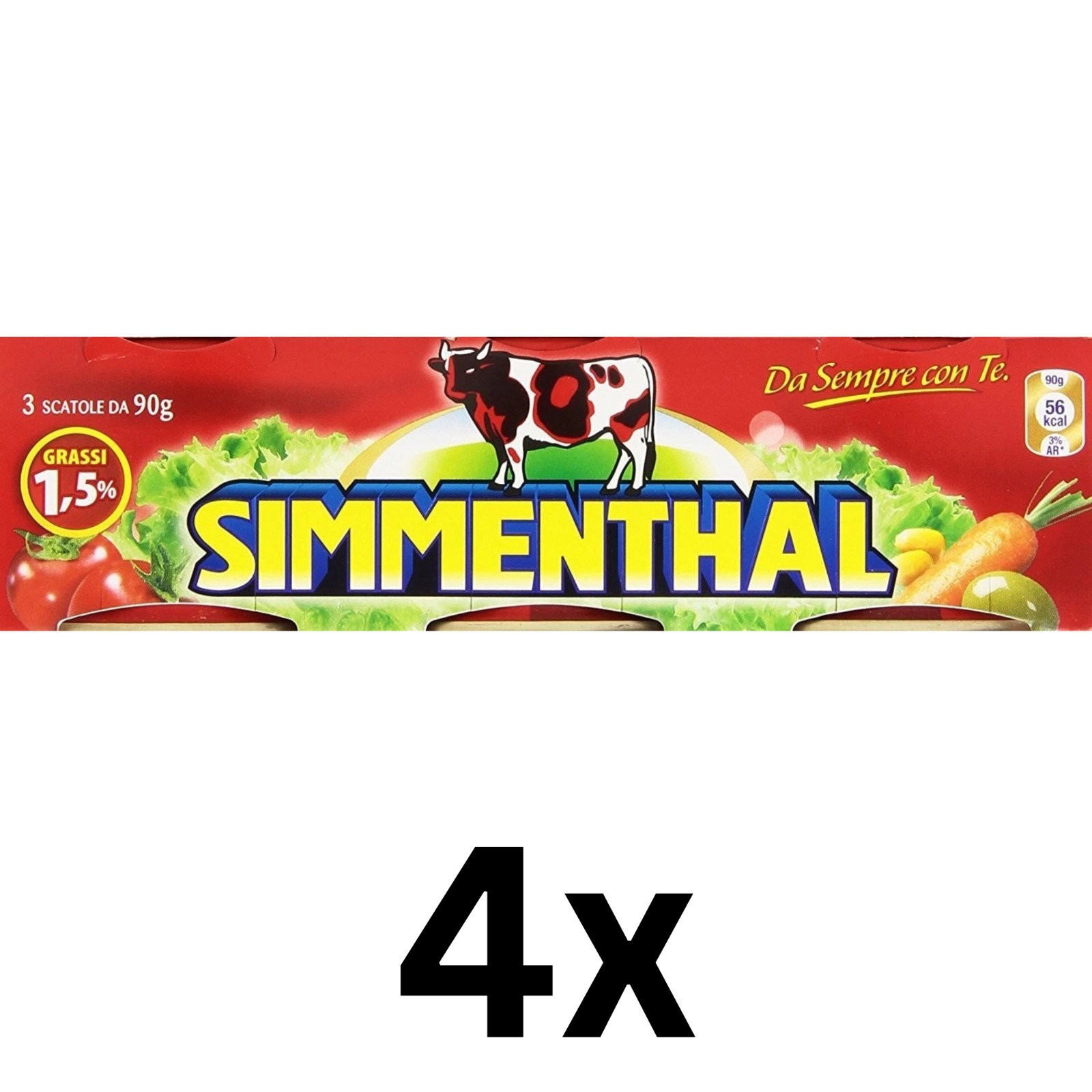 4 x Simmenthal Ready meat plate in Vegetable Jelly 6 cans of 90 g, FREE SHIPPING
