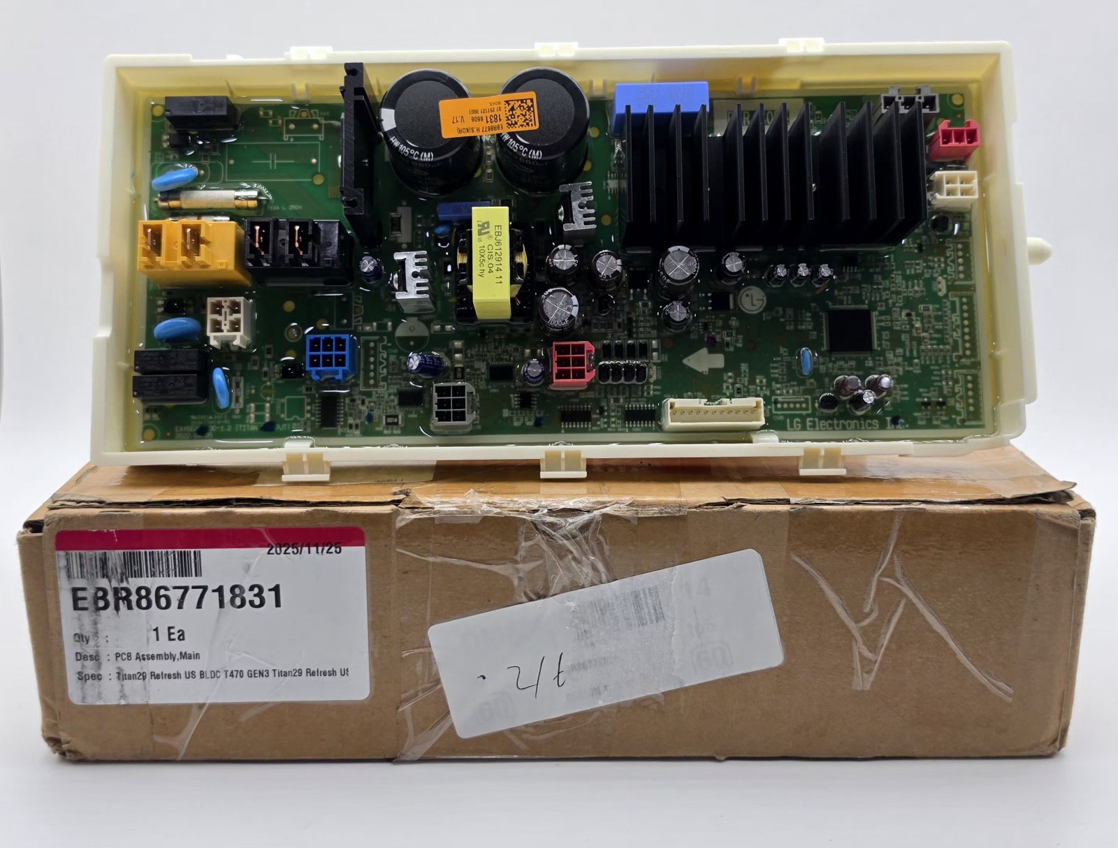 LG Washer Main Pcb – EBR86771831 *OPEN BOX BUT BRAND NEW, NEVER USED OEM*