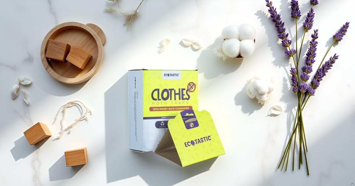 ECOTASTIC Clothing Moth Traps – 11 Count – Foldable Moth – Eco-Friendly Hassl…