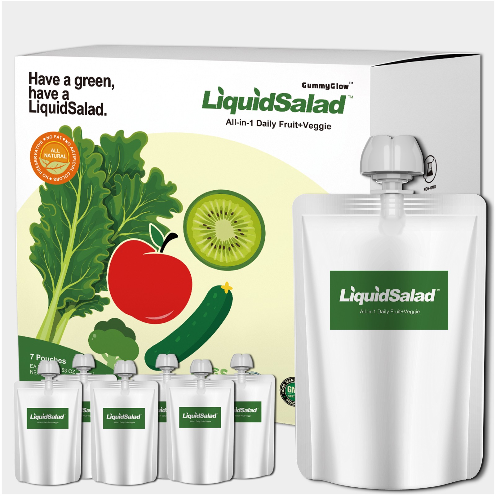 Liquid Salad 16 Fruits & Vegetables Juice Smoothie assorted Ready-to-Eat Salad