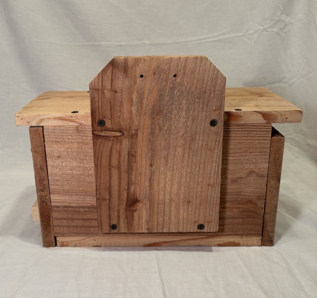 Solid Cedar Backyard Squirrel House Nesting Box – Wooden Wildlife Box- Large