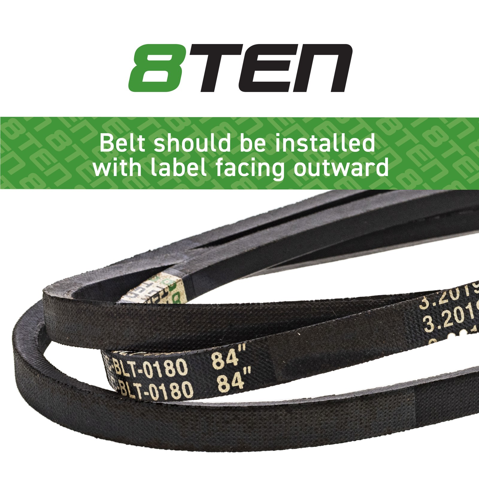8TEN Drive Belt for John Deere 38 In Deck LT150 LT155 LT160 STX38 M47765