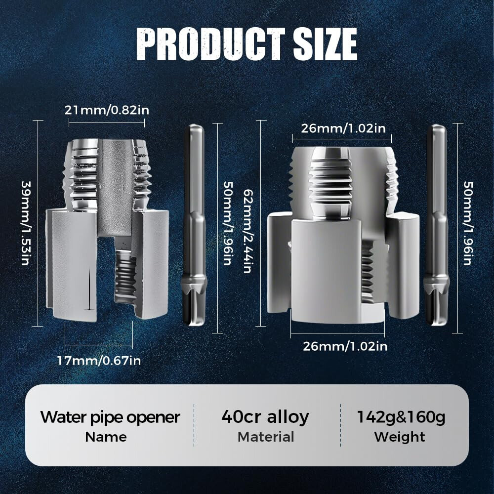 Integrated Internal & External Pipe Threading-Tool, PVC Pipe Threader Kit USA