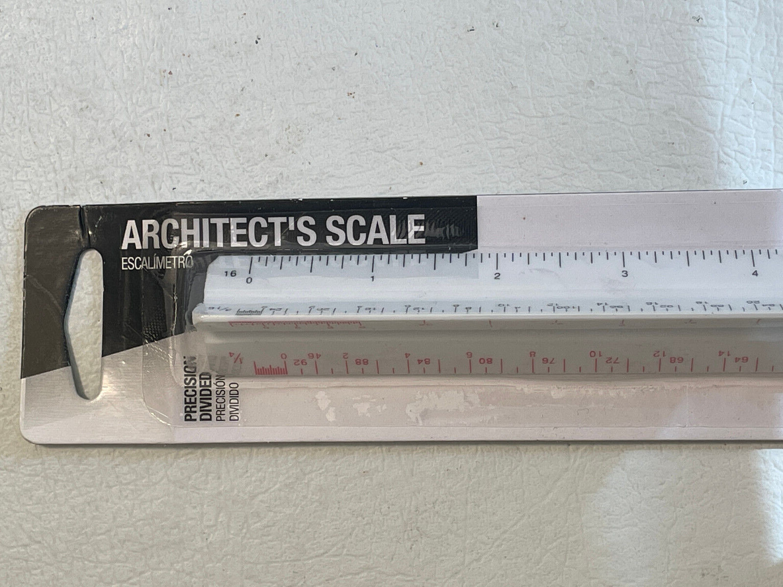 Triangular Architect Scale – 12″ Ruler – US Standard -Precision Divided -Plastic