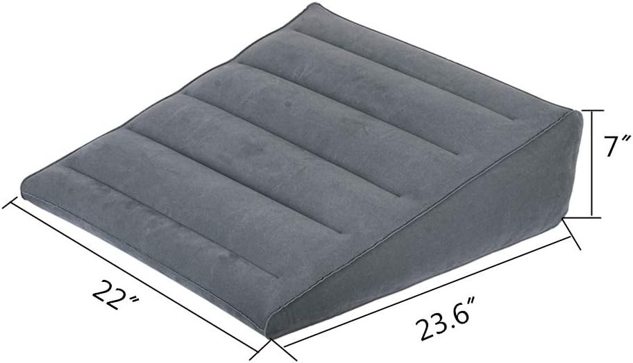 WEY&FLY Inflatable Wedge Pillow – Lightweight and Portable, Fast Inflating/Defla