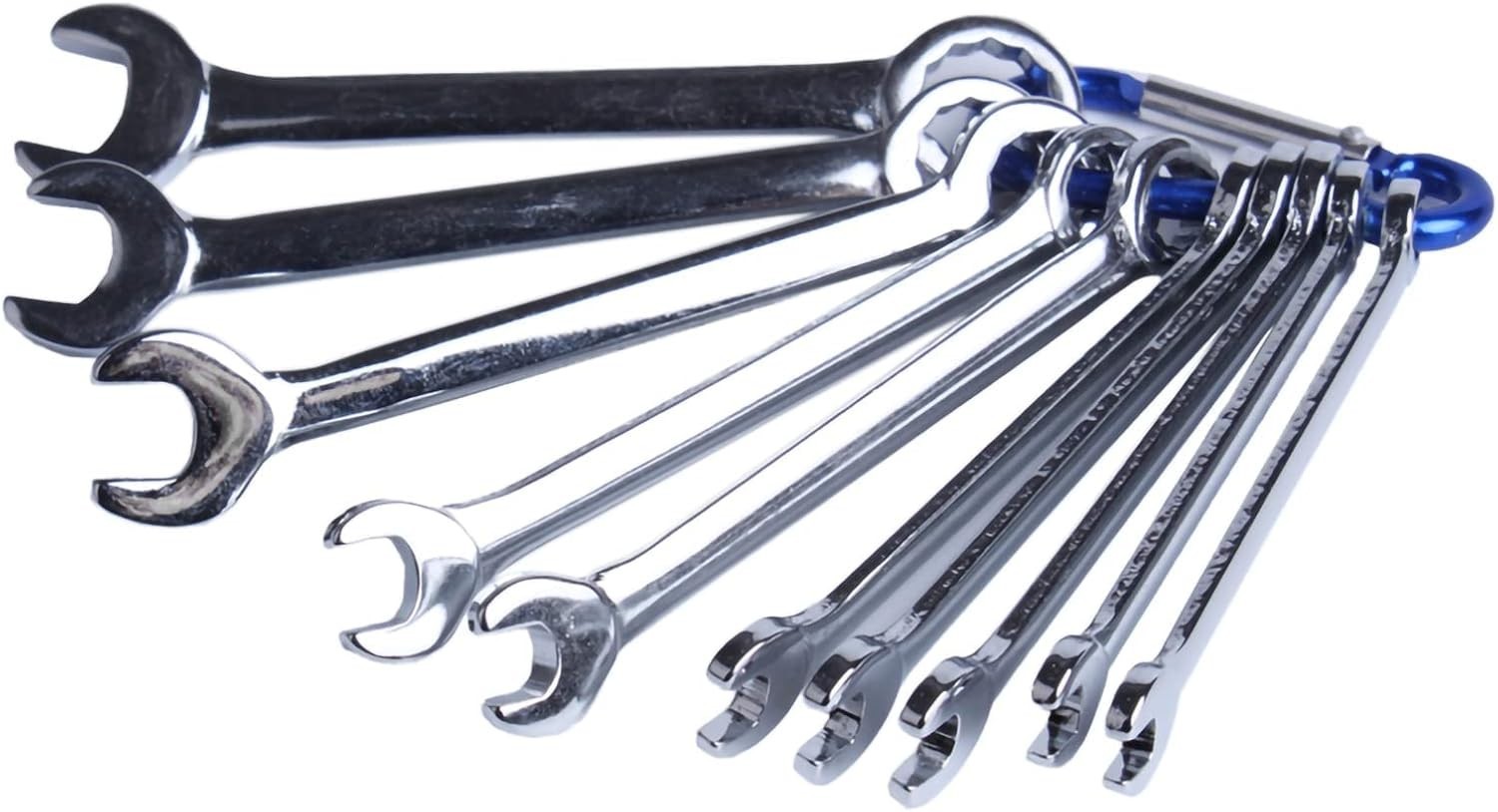 10 Pcs Mini Wrench Set 4mm-11mm Combination Open and Box End Wrench Spanner Set