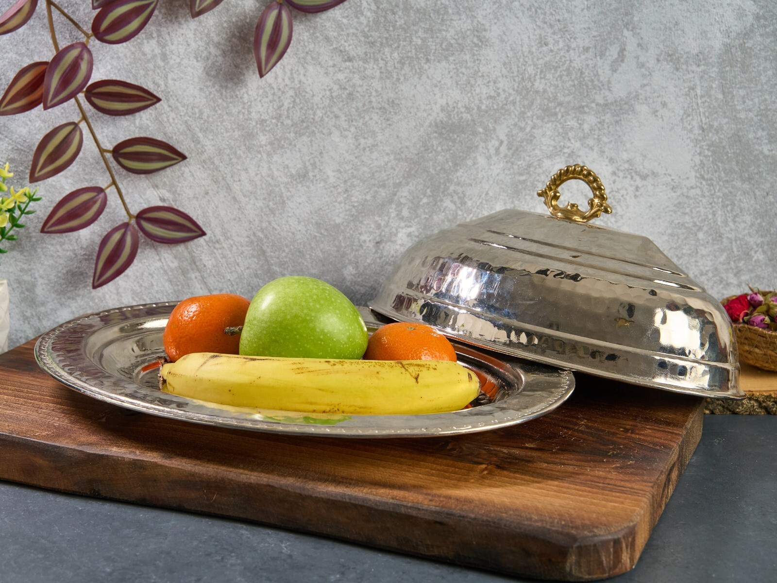 Turkish Copper Serving Plate, Serving Plater, Serving Dish, Copper Dinner Plate