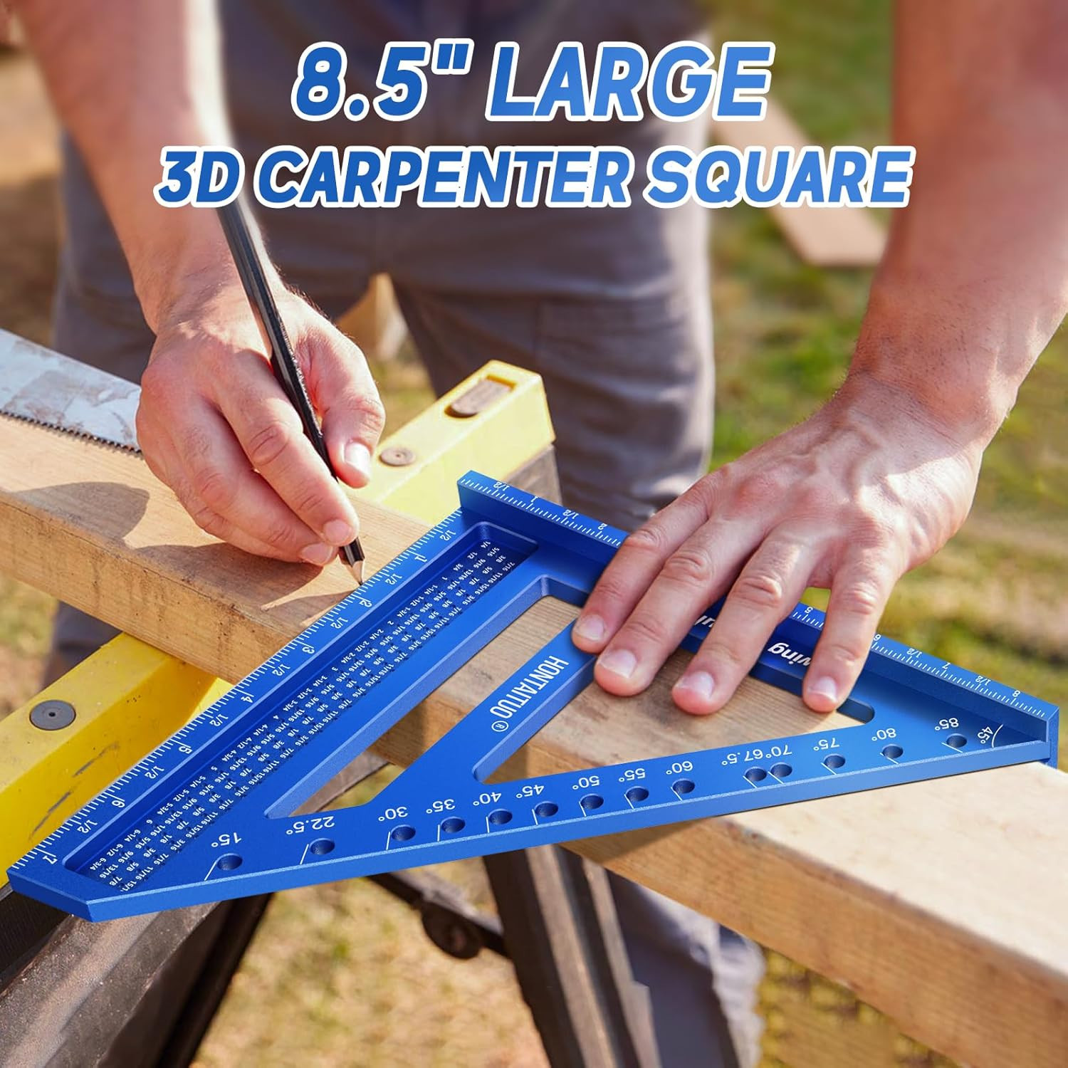8.5 Inch Large Carpenter Square – Multi-Angle Measuring and Marking & Creating S
