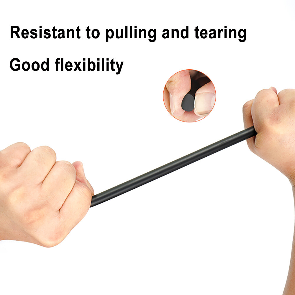 Solid Nitrile Rubber Cord O-Ring Strip Anti Oil Seal Gasket Dia 2 to 22mm Black