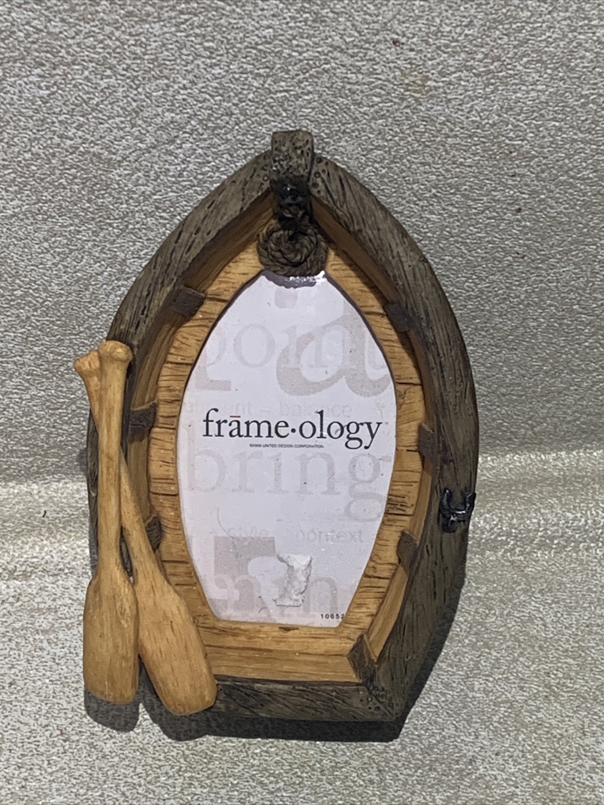 NEW Vtg 3D Frameology Frame for 2″x3.5″ Photo-Whole Frame 5″x3″ ROW BOAT ROWBOAT