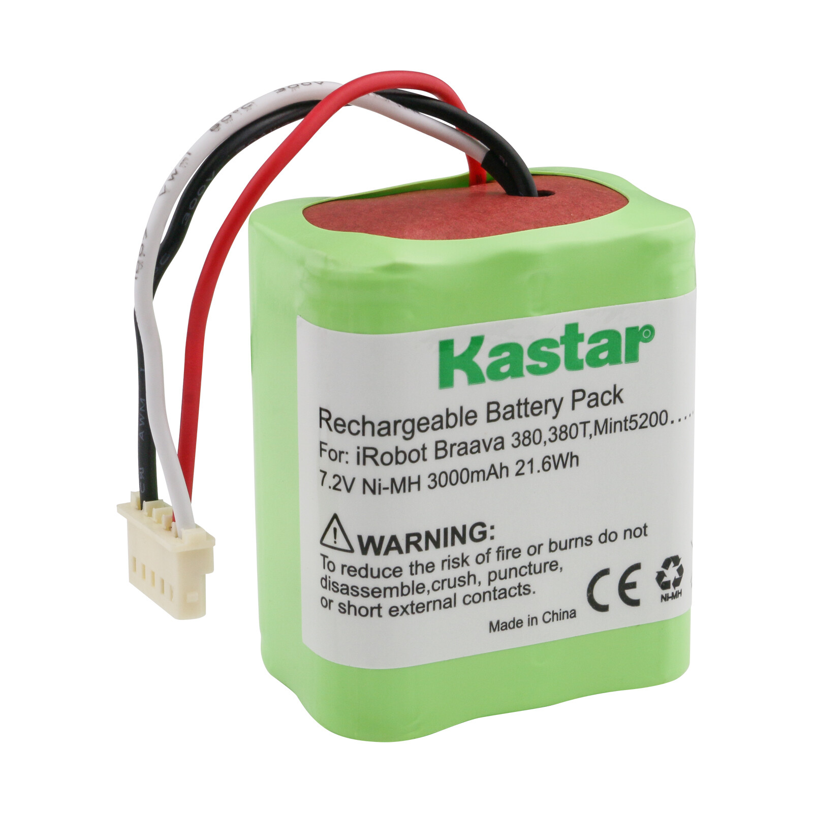 Kastar 3000mAh Battery for Irobot Braava 380 380T Mint 5200 5200B 5200C Cleaner