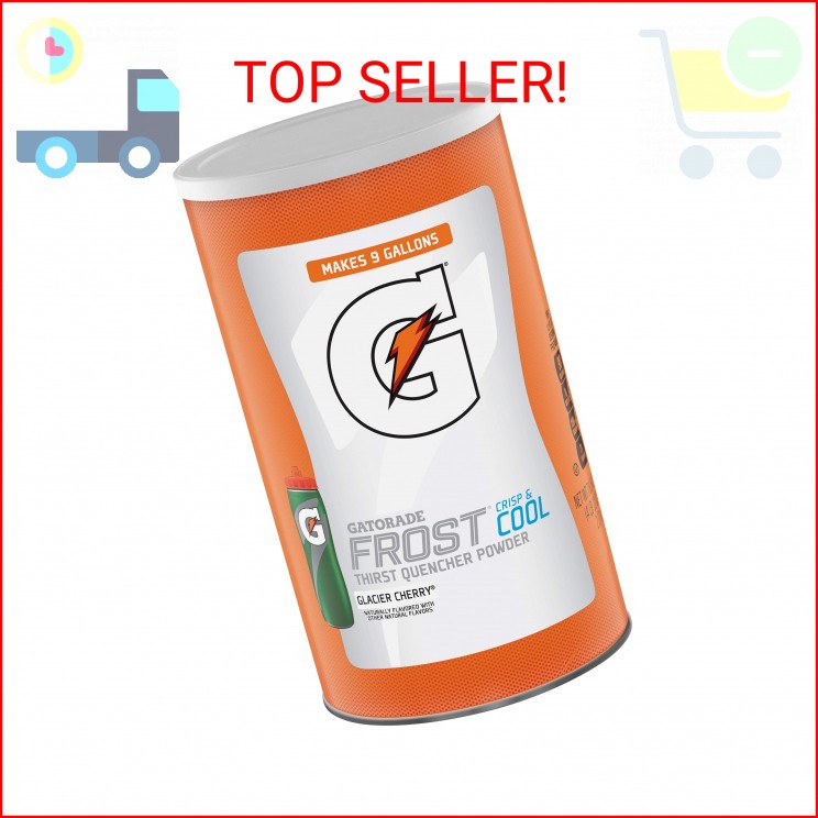 Gatorade Thirst Quencher Powder, Glacier Cherry, 76.5 oz Canister