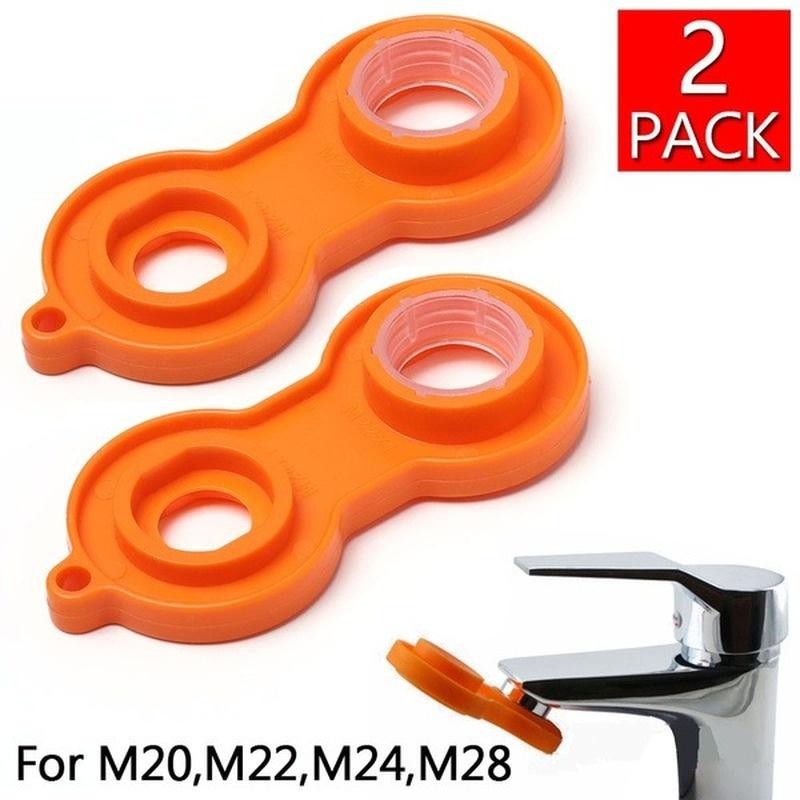 2pcs Faucet Aerator Detached Install Spanner Plastic Repair Kit Replacement Tool