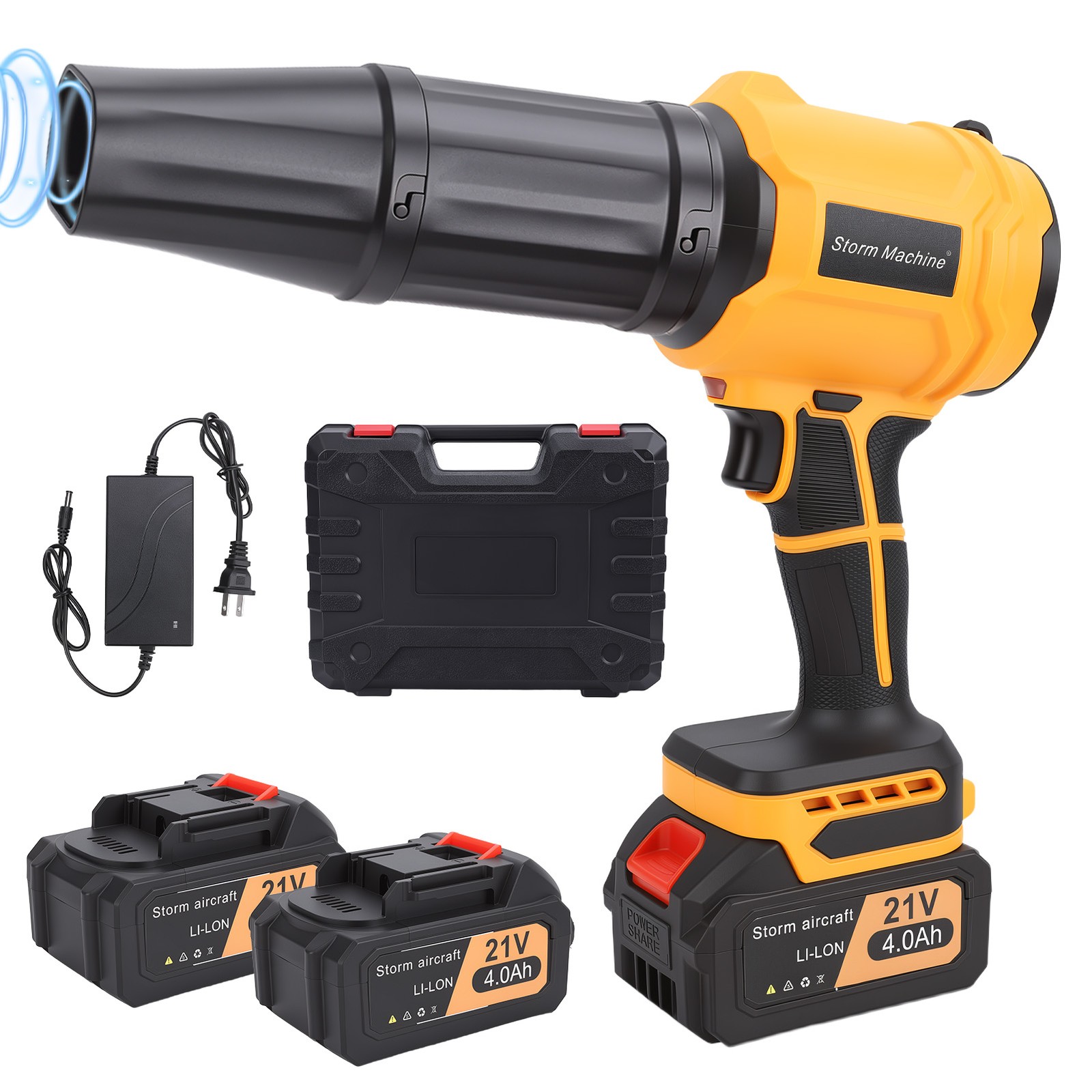 Cordless Leaf Blower 30000RPM Portable Dust Cleaner for Patio Leaves Driveway