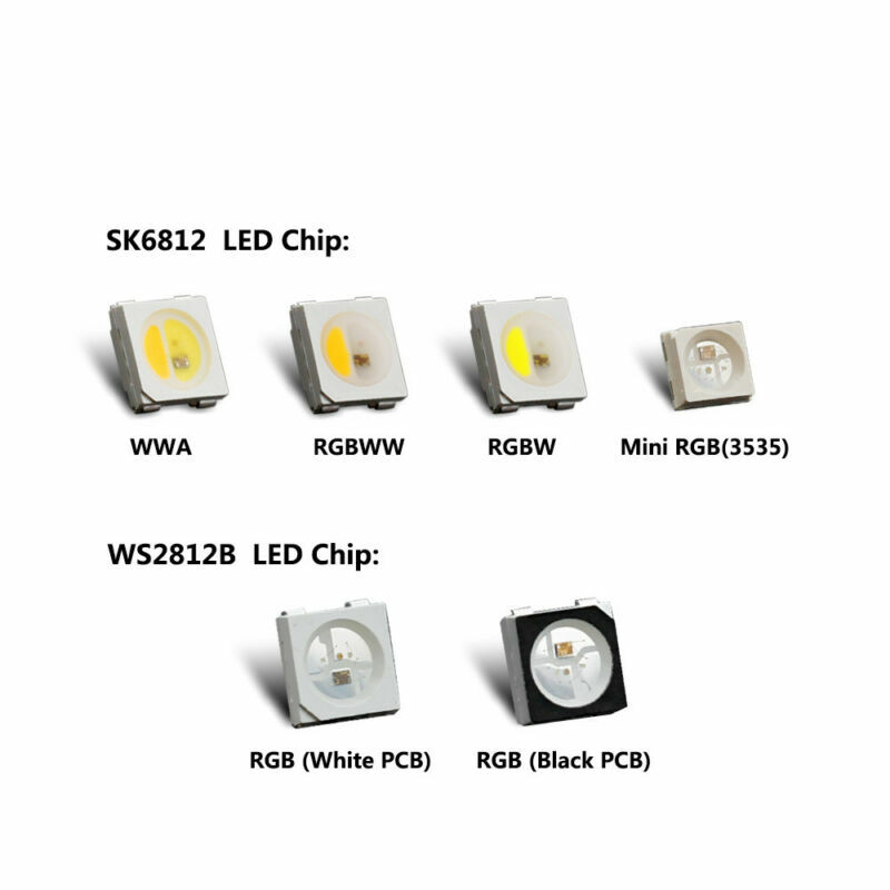 5V SK6812 RGB/RGBW/WWA 3535/5050 SMD Individually Addressable LED Pixels WS2812B