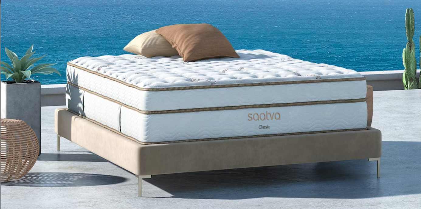 Saatva Classic Organic Cotton USA Made Mattress (14.5″- FIRM)
