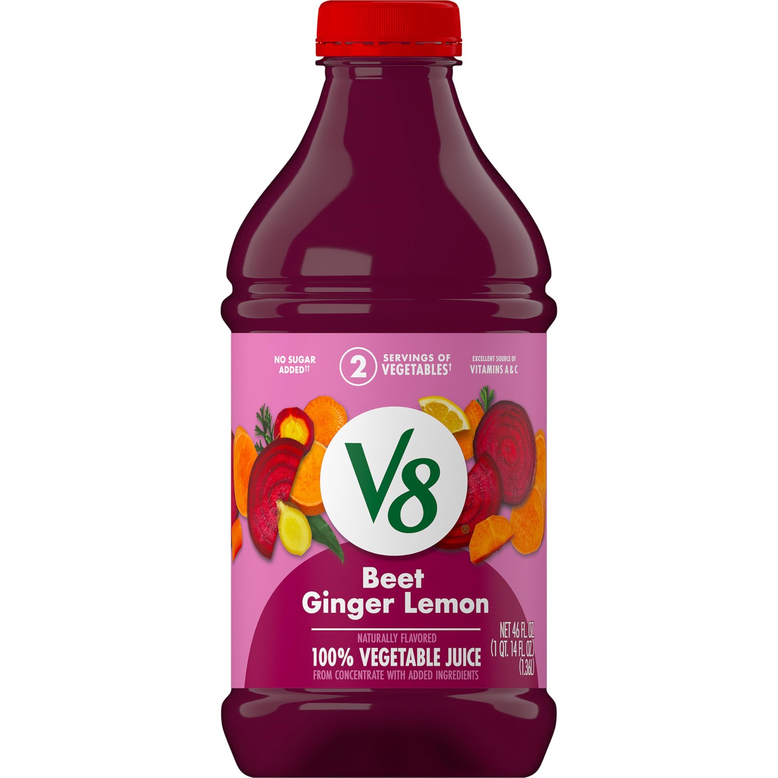 Carrot Ginger Vegetable Juice 6 Pack – Nutrient-Rich 46 fl oz Bottles