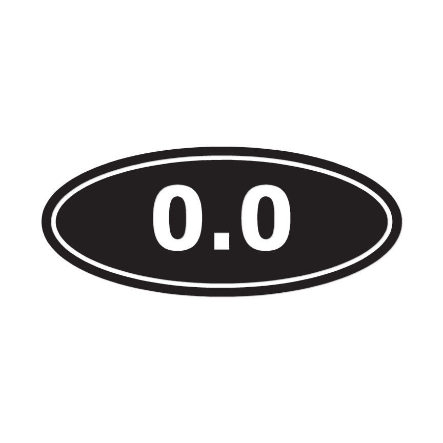 No Marathon 0.0 – Vinyl Decal Sticker – Multiple Color & Sizes – ebn1284