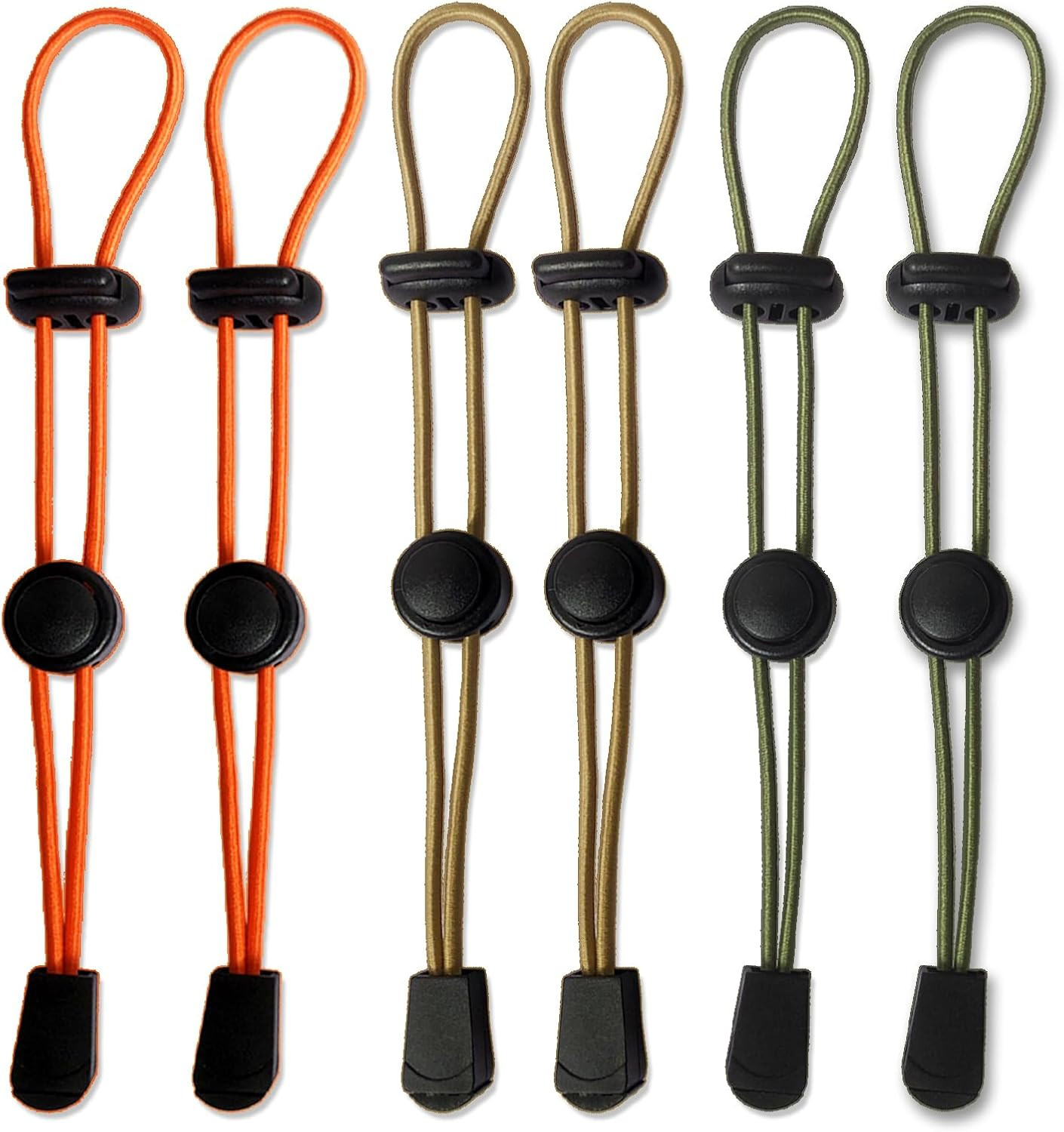 6-Pack Elastic Rope Fasteners – Backpack Accessories for Organizing Gear, Trekki