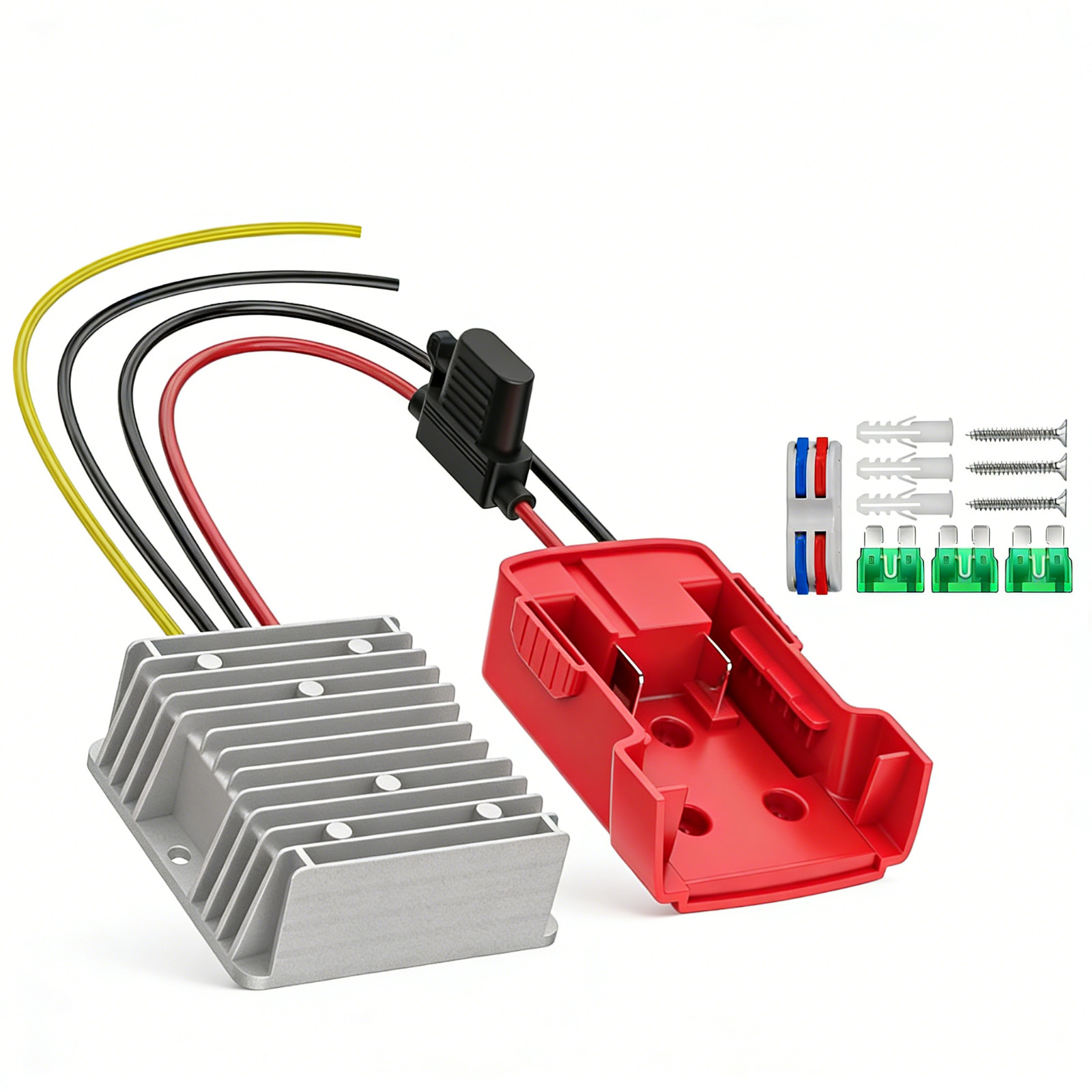 18V to 12V 20A 240W Step Down Converter Compatible with Milwaukee 18V Battery