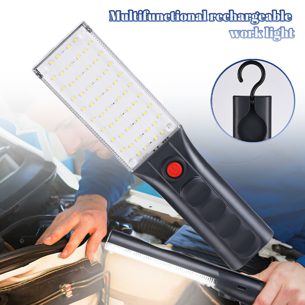 Rechargeable LED COB Work Light Flashlight w/ Magnetic Base 5 Modes 360° Rotate